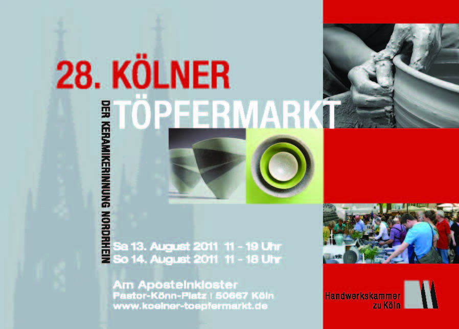 Postkarte - 28. Kölner Töpfermarkt 2011 Postkarte - 28. Kölner Töpfermarkt 2011
